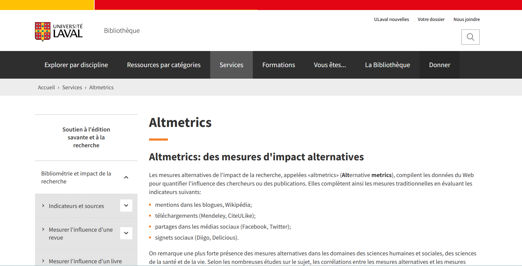 MESURER2023 8Univ laval altmetrics